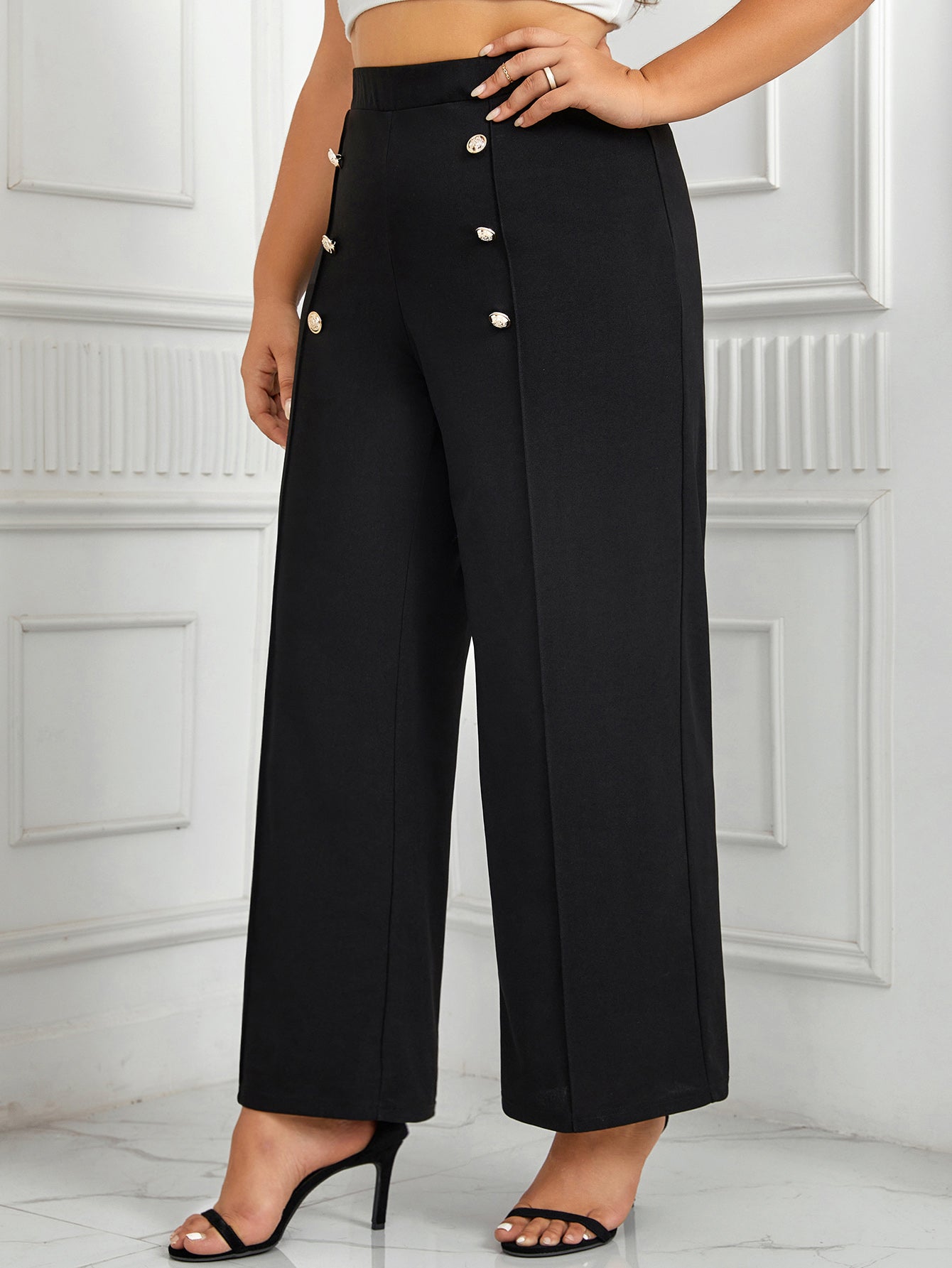 High Waist Wide Pants FF