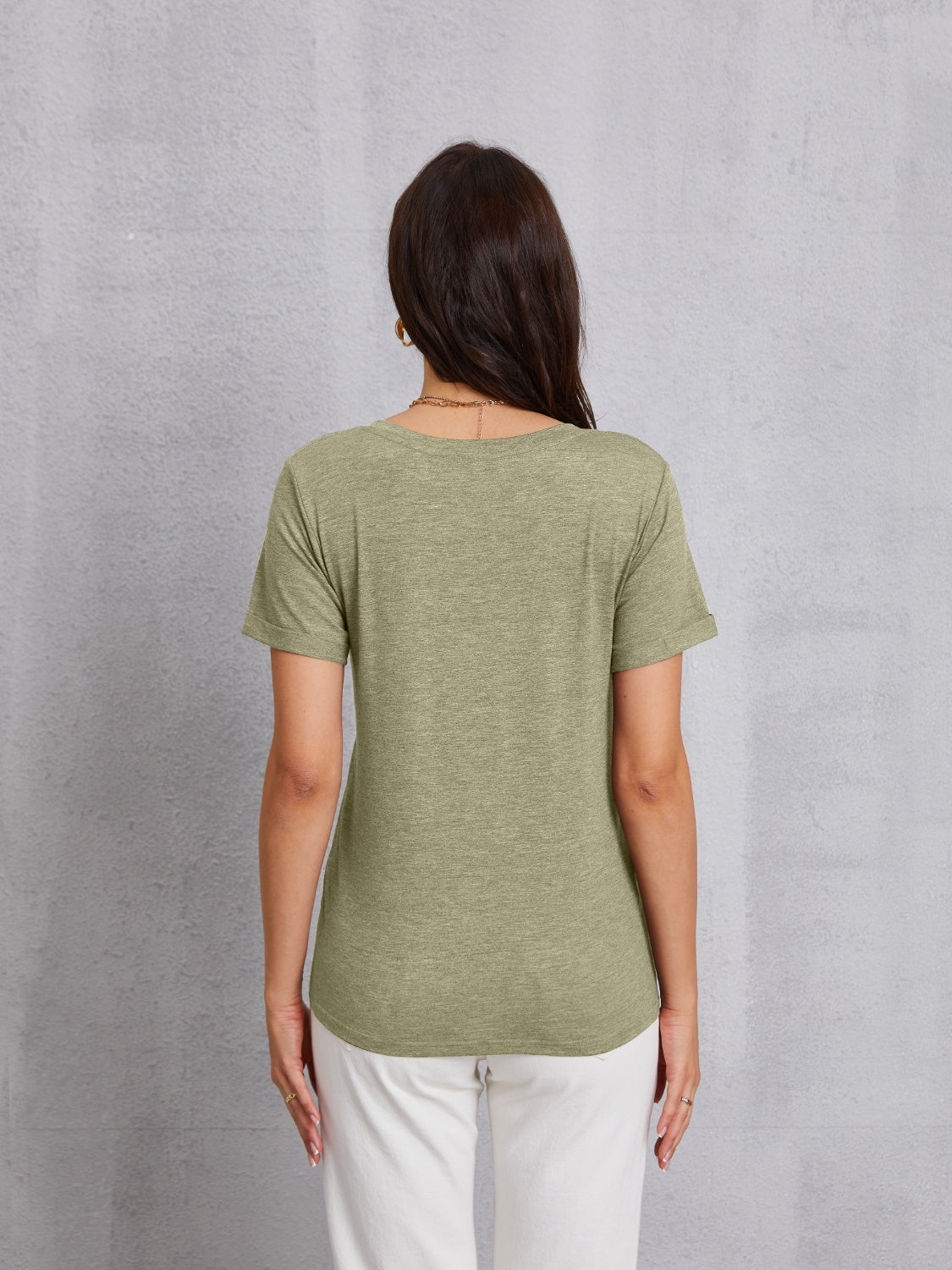 LOVE V-Neck Short Sleeve T-Shirt