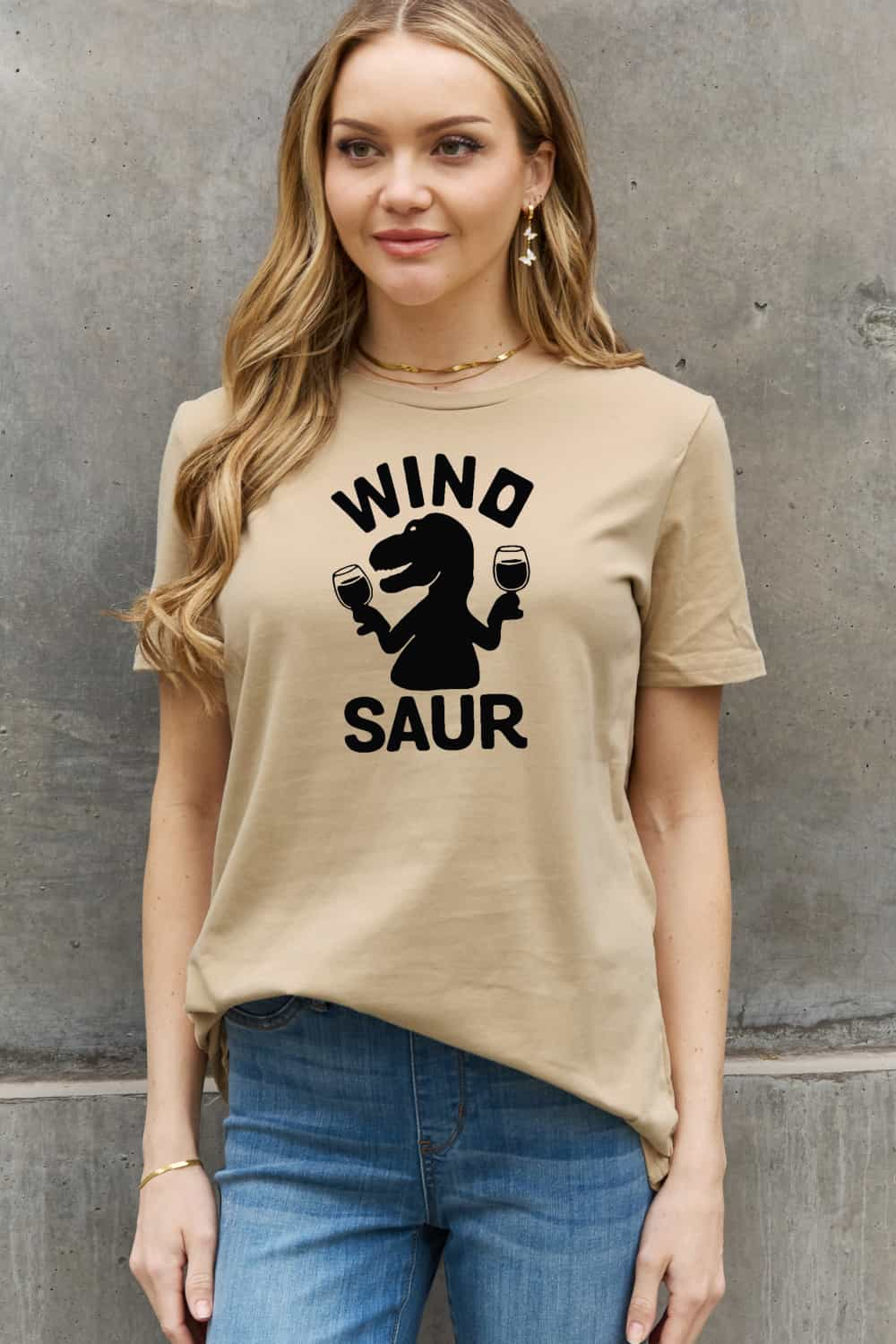 Simply Love Full Size WINOSAUR Graphic Cotton T-Shirt