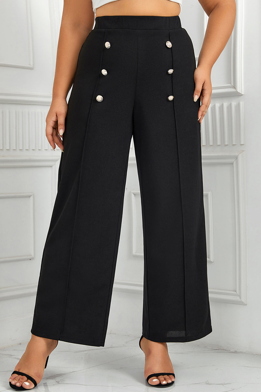 High Waist Wide Pants FF