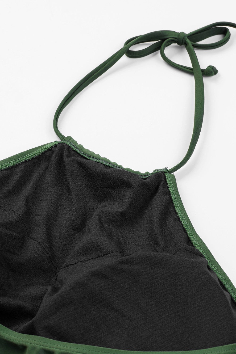 Green Camo Backless Swimsuit