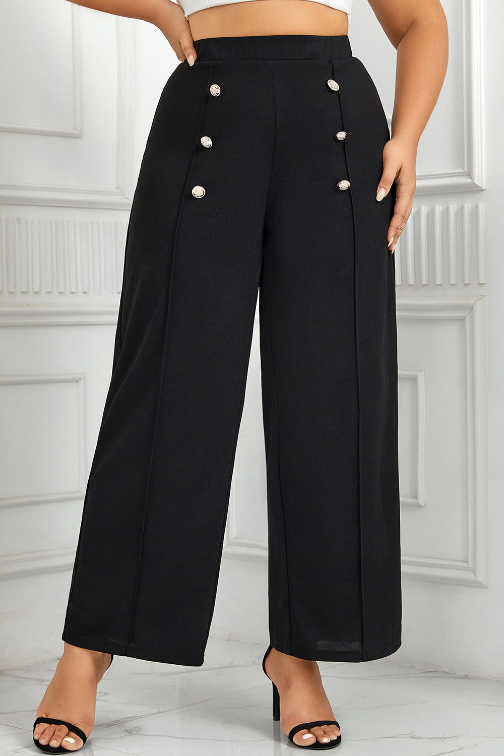 High Waist Wide Pants FF