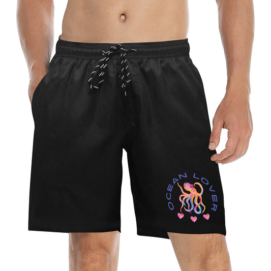 Men's Ocean Lover Mid-Length Beach Shorts