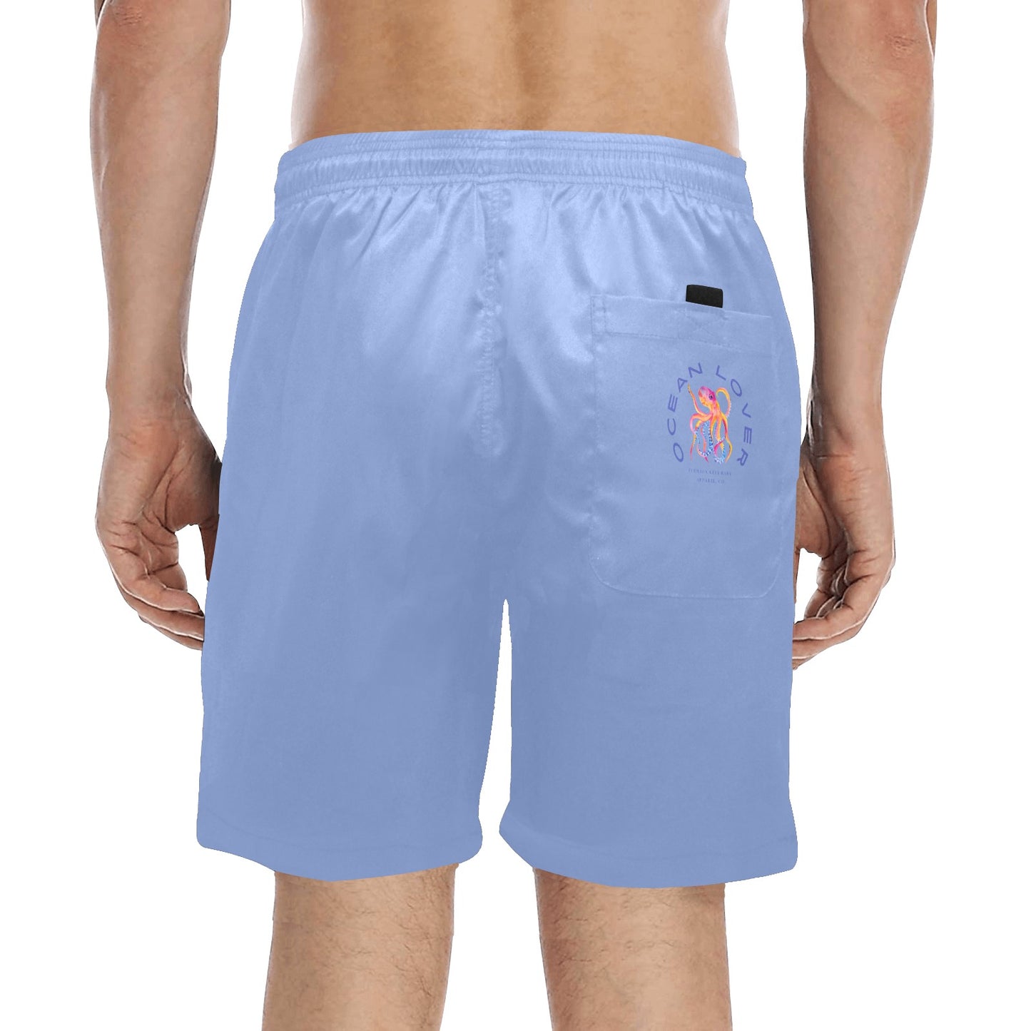 Men's Ocean Lover Mid-Length Beach Shorts