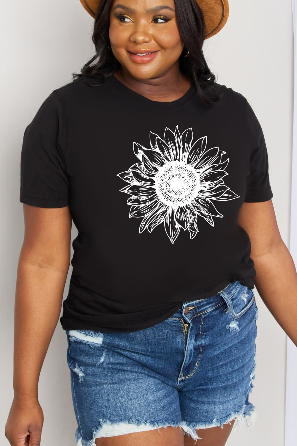 Simply Love Full Size Sunflower Graphic Cotton Tee