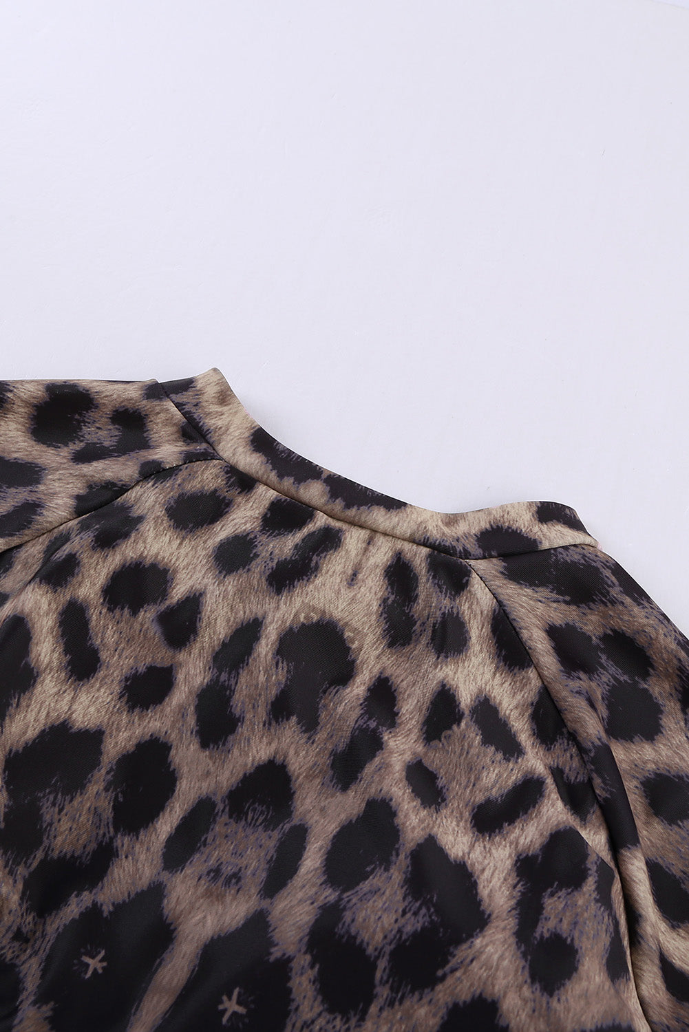 Leopard Print Cut-out Rash guard