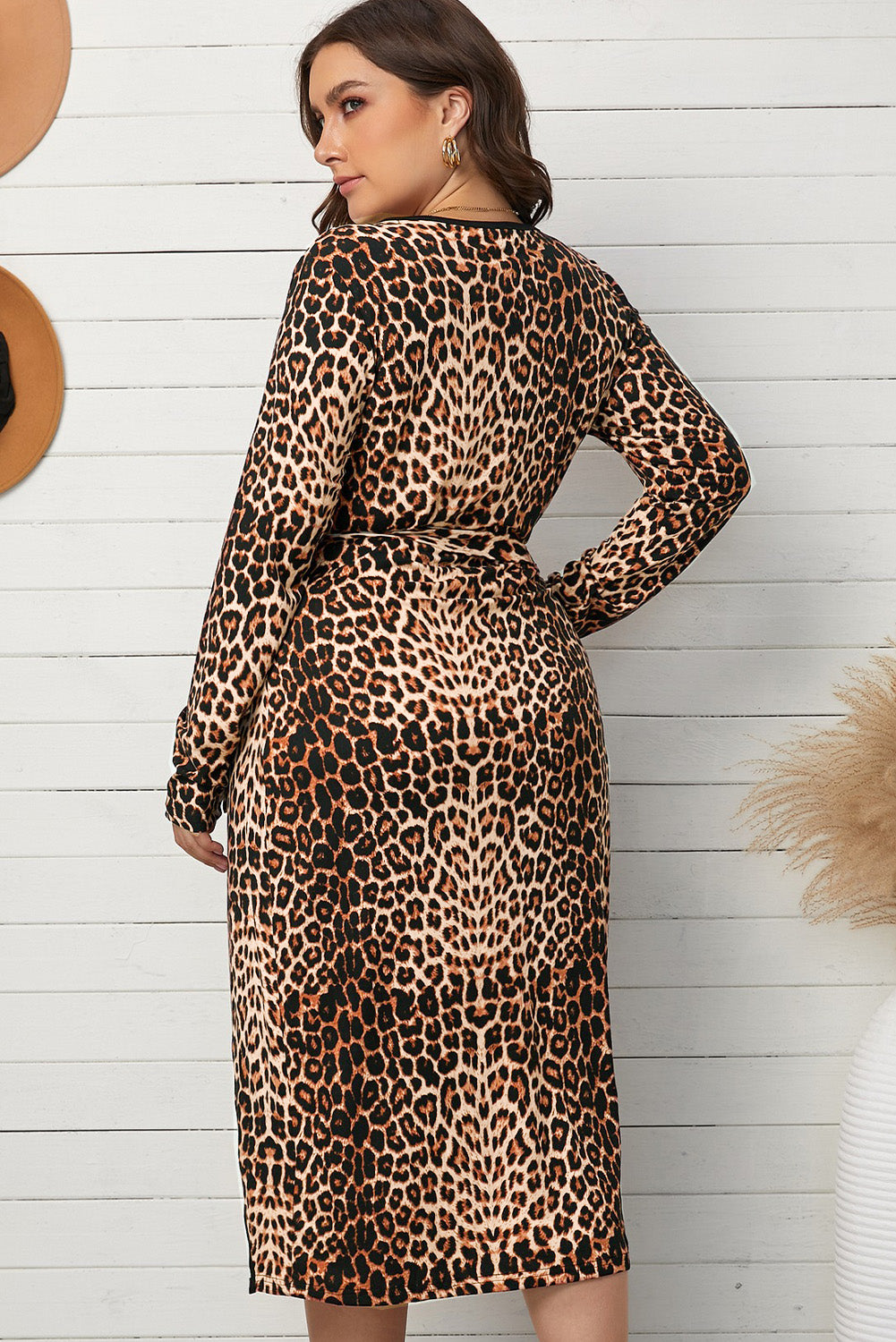 Leopard Belted Wrap Dress FF