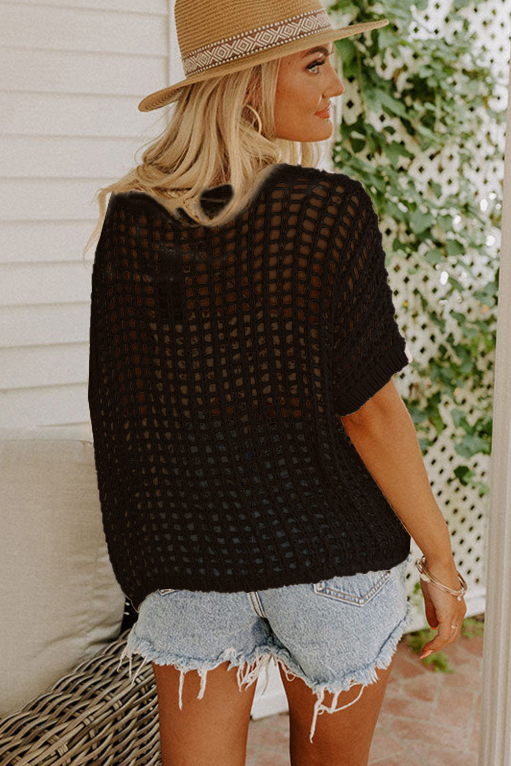 Fishnet Sweater Tee