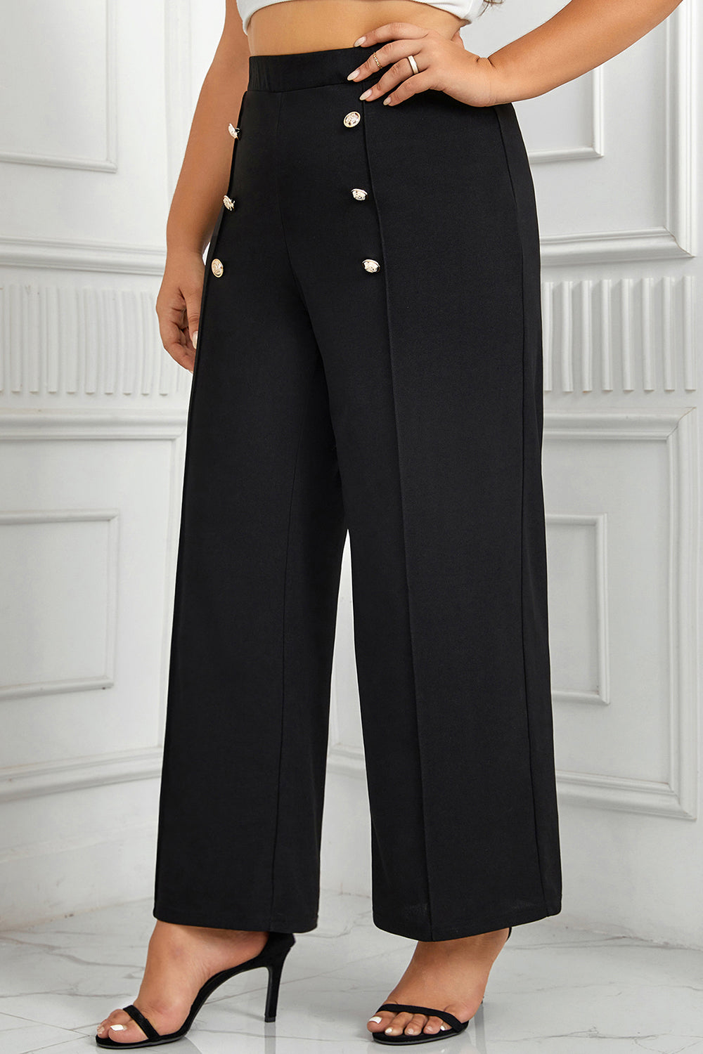 High Waist Wide Pants FF