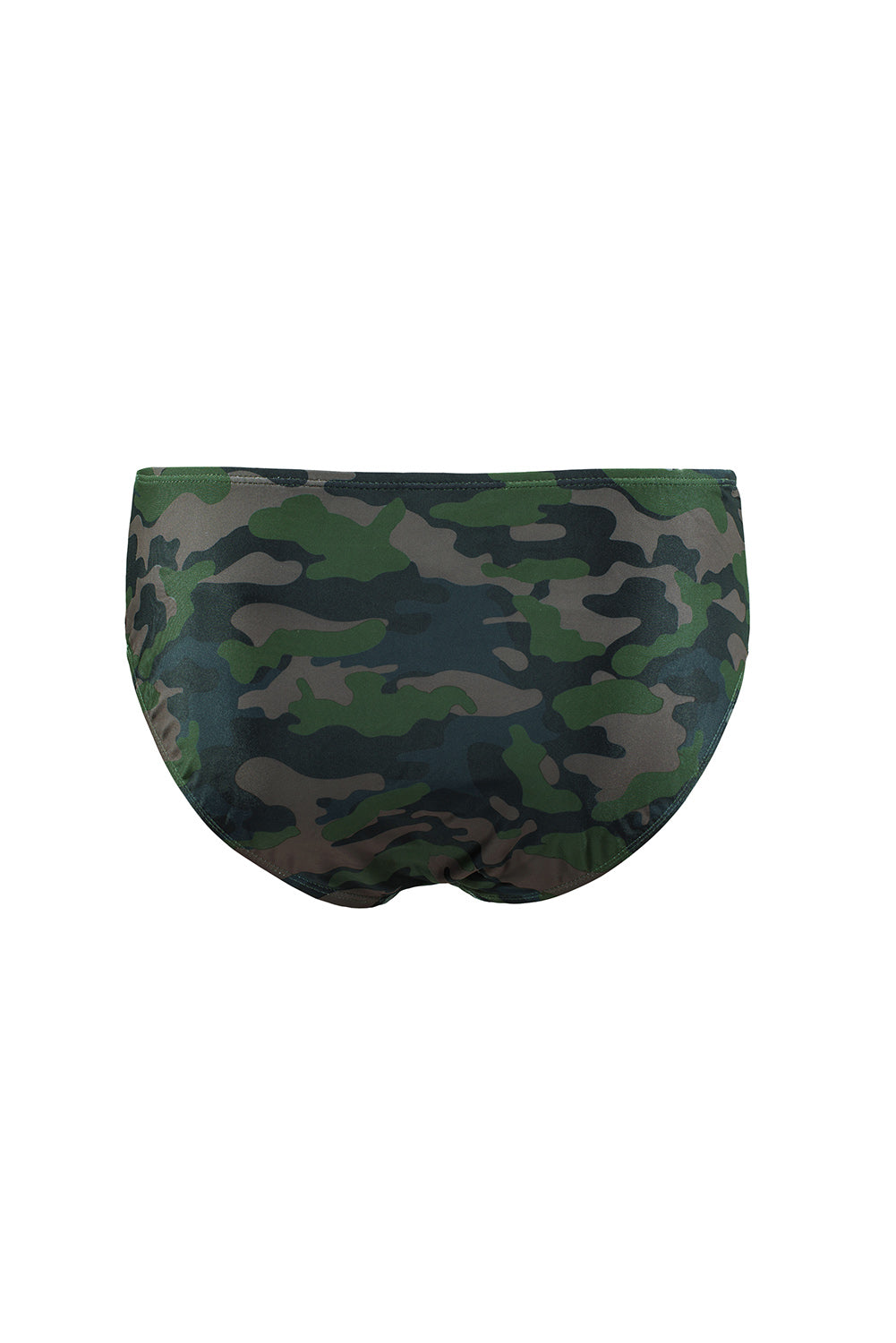 Green Camo Backless Swimsuit