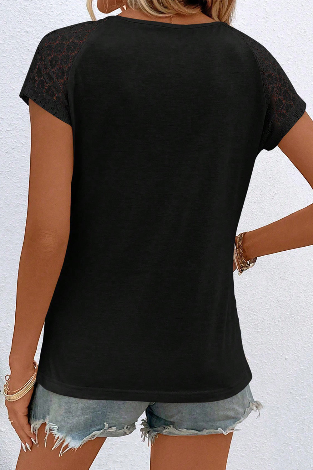 Lace Keyhole Top