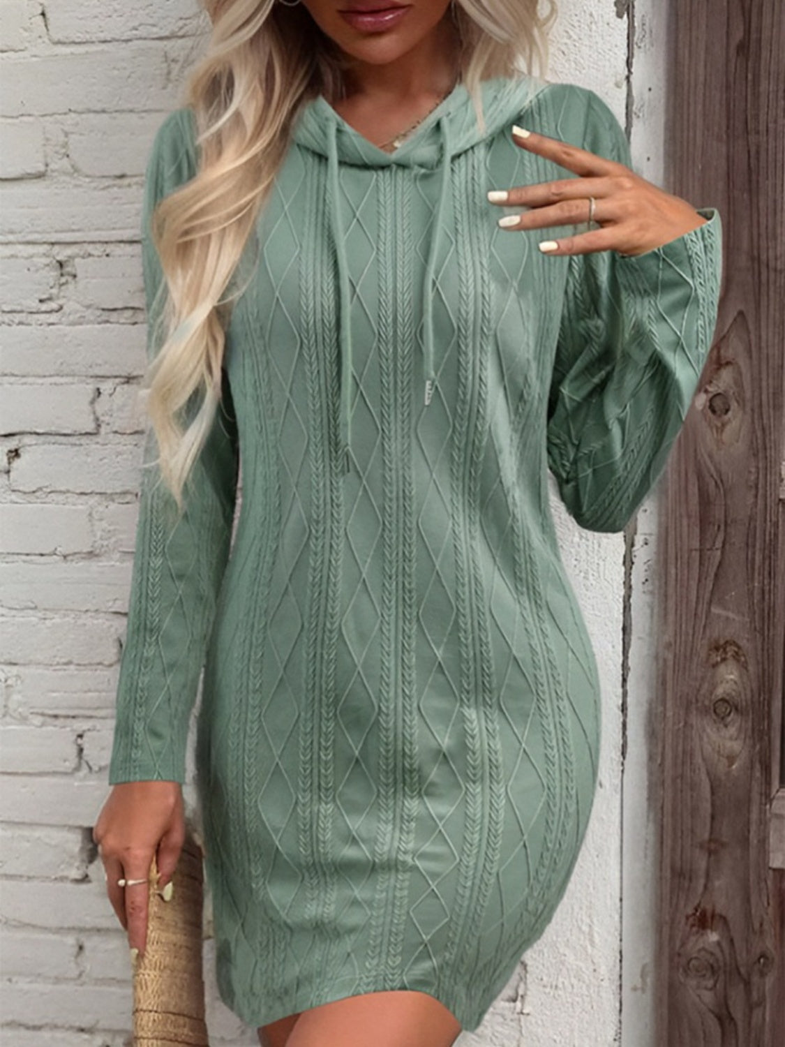 Hooded Sweater Dress