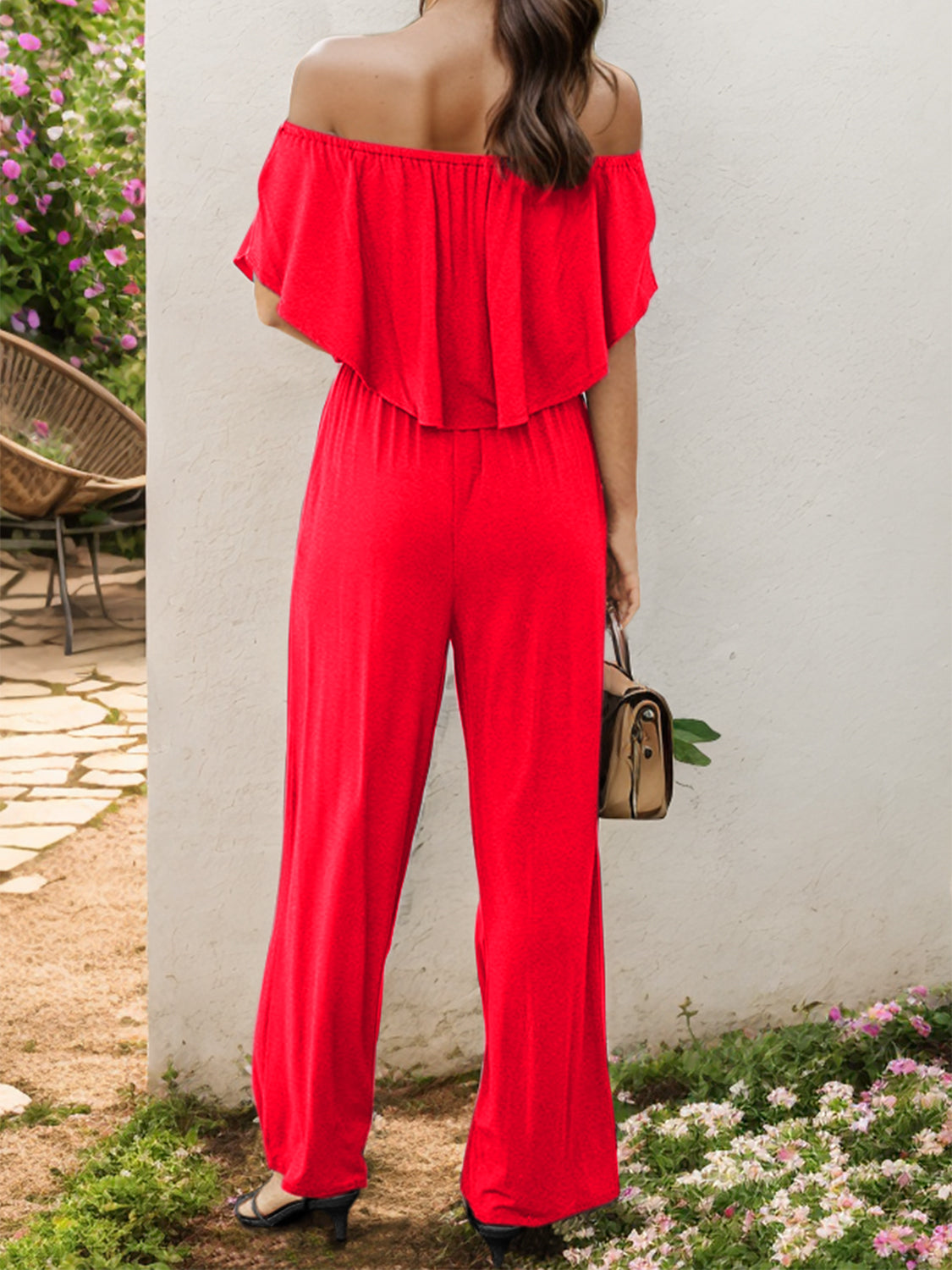 Off-Shoulder Jumpsuit