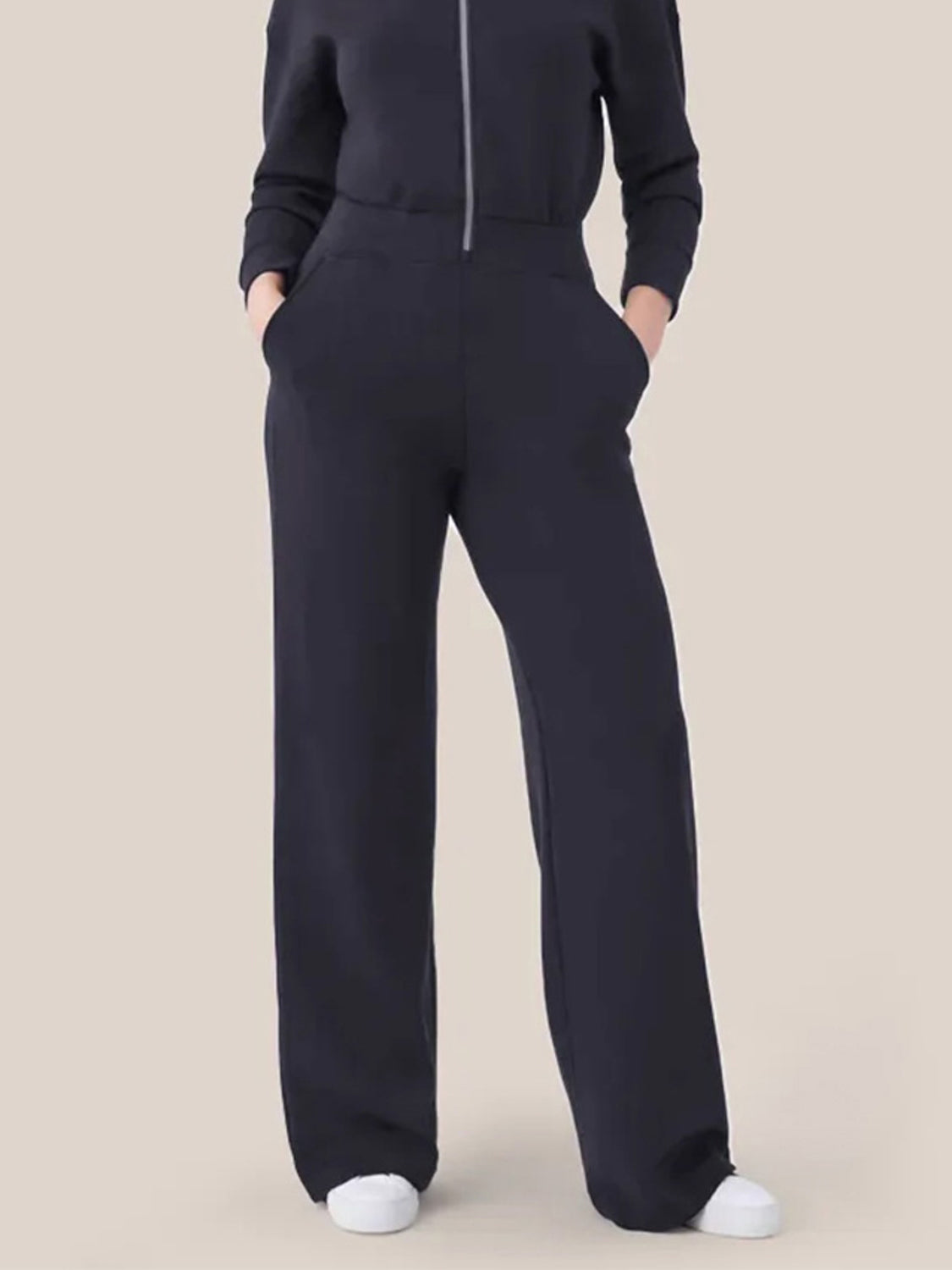 Zip Up L/S Jumpsuit