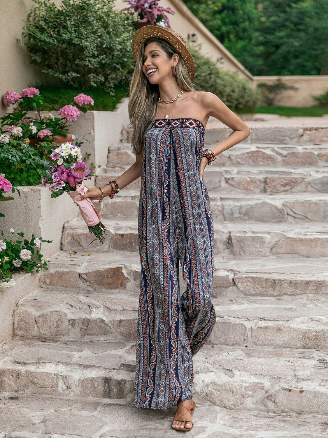 Tube Wide Leg Jumpsuit